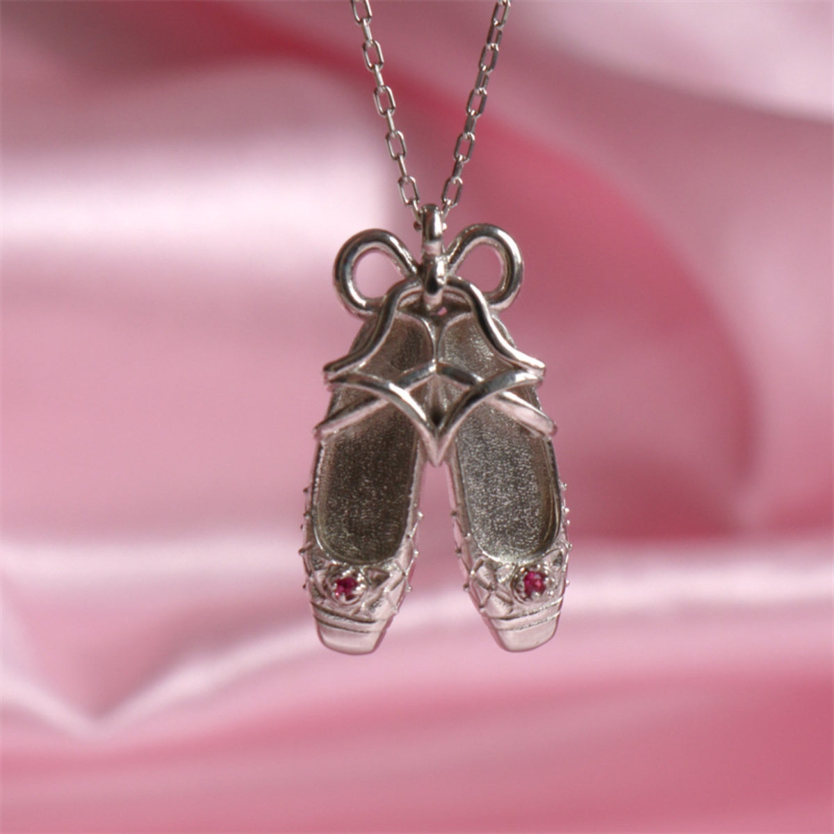 Ballet Shoe Pendant Necklace