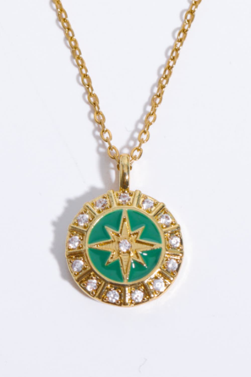 Decor North Star Pendant Necklace 14K gold-plated