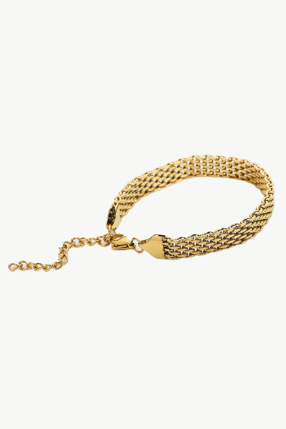 Wide Chain Bracelet 18K Gold-Plated