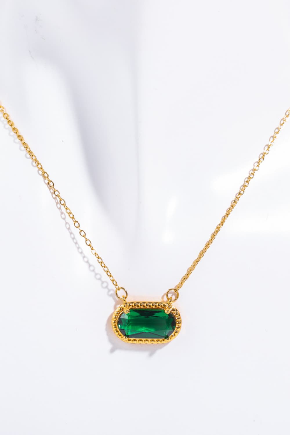 Gem Pendants Necklace  14K Gold-Plated