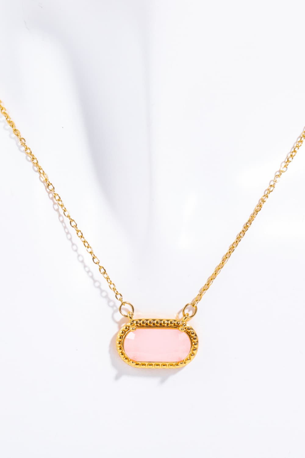 Gem Pendants Necklace  14K Gold-Plated