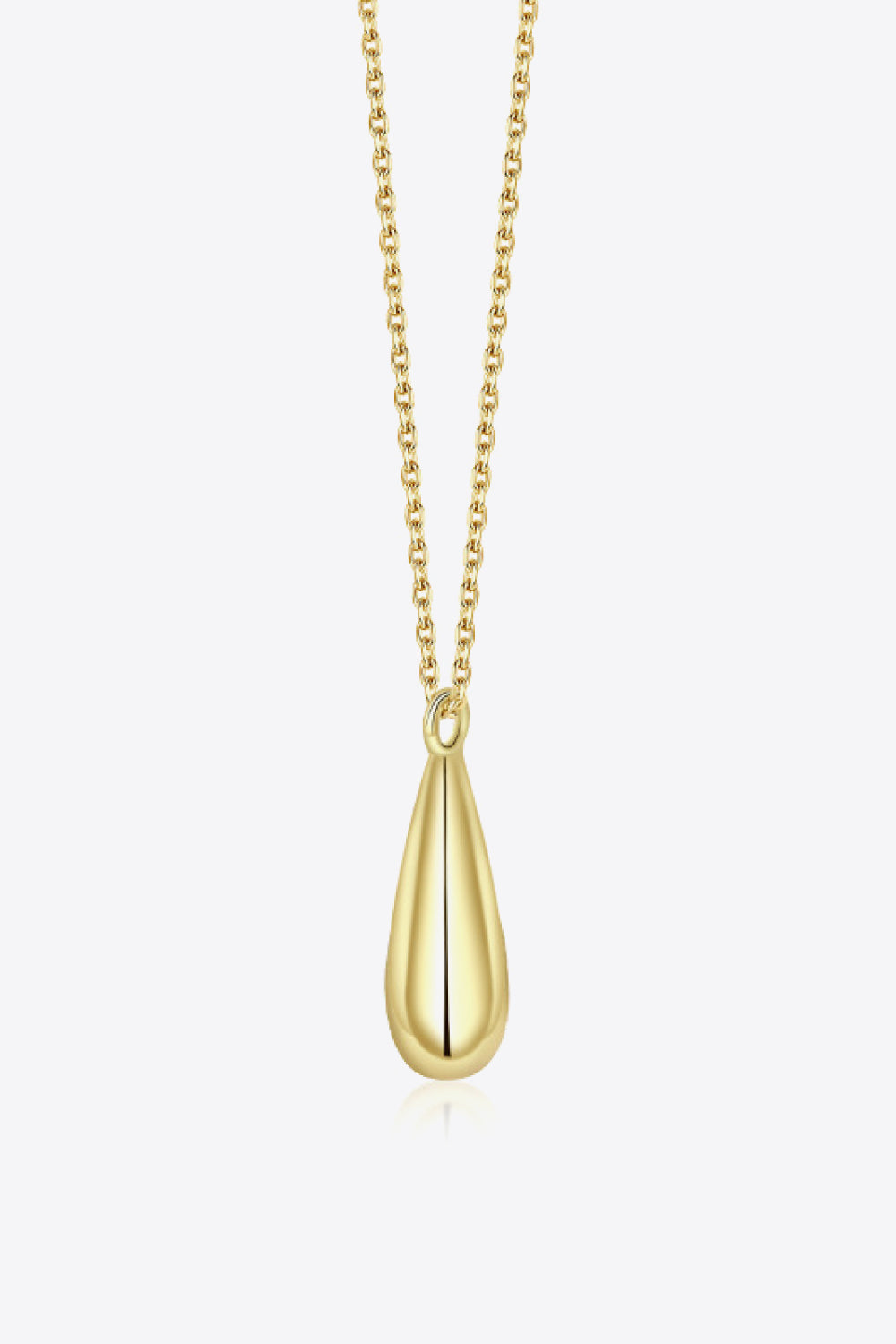 Tear Drop 18K Gold-Plated Pendant Necklace