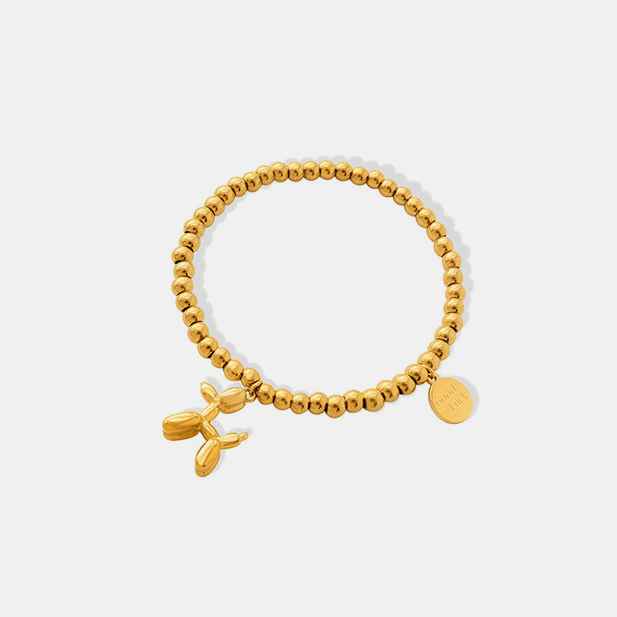 Ballon Puppy Charm Bracelet 18K Gold-Plated