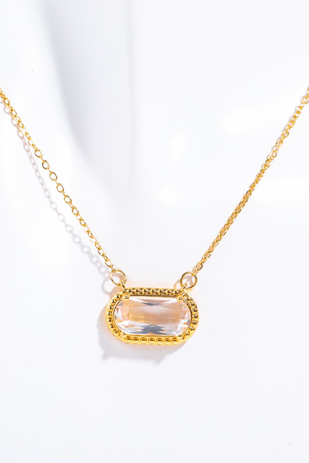 Gem Pendants Necklace  14K Gold-Plated