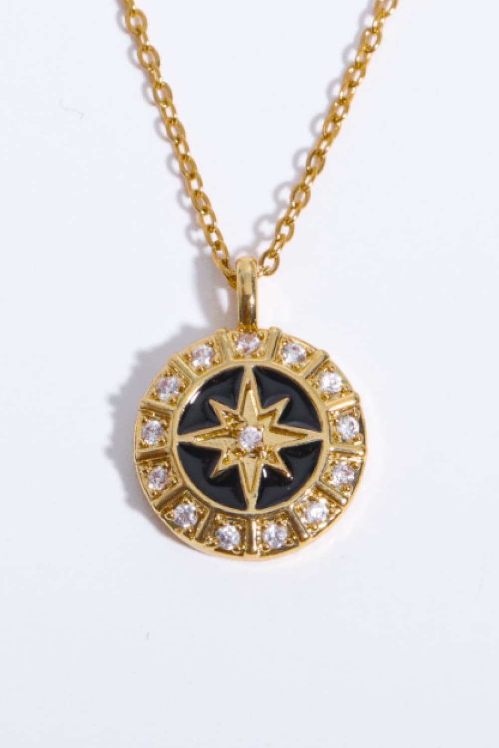 Decor North Star Pendant Necklace 14K gold-plated