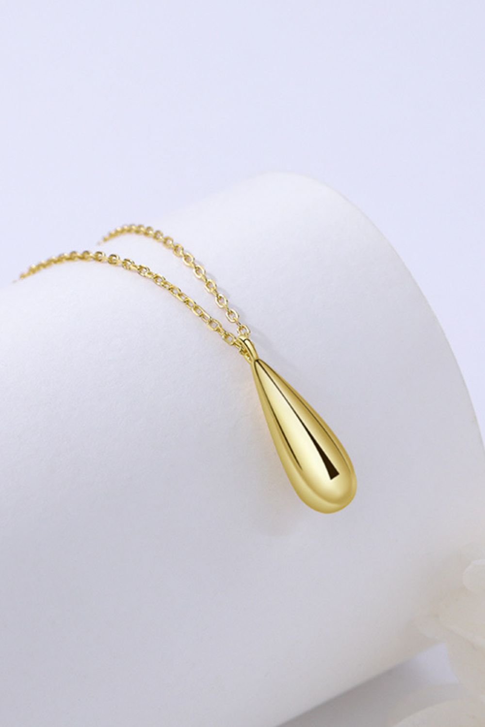 Tear Drop 18K Gold-Plated Pendant Necklace