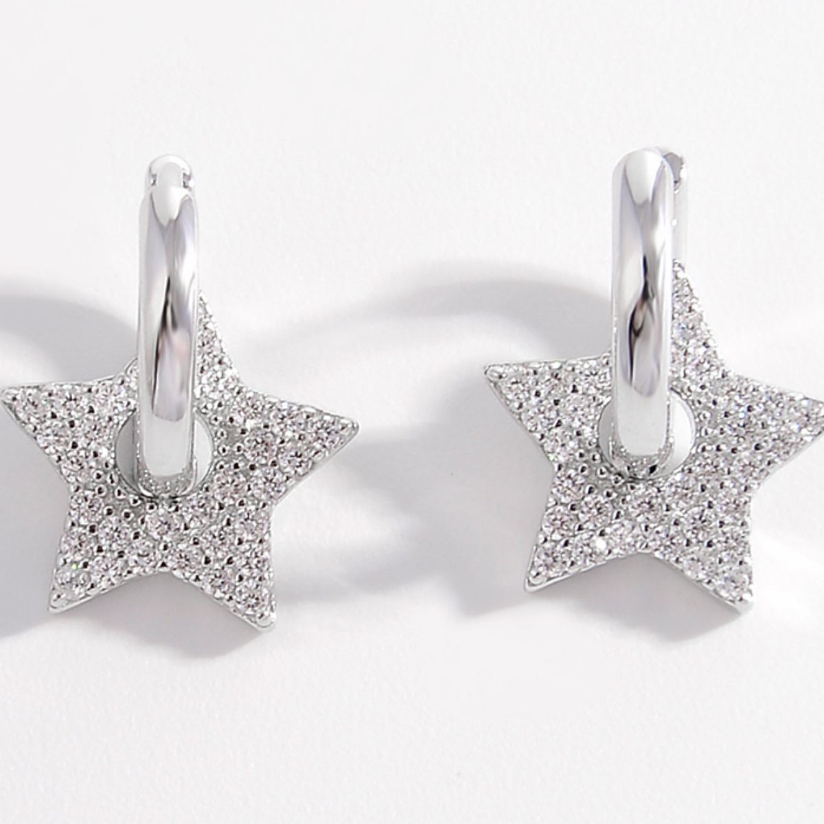 Star Earrings 925 Sterling Silver