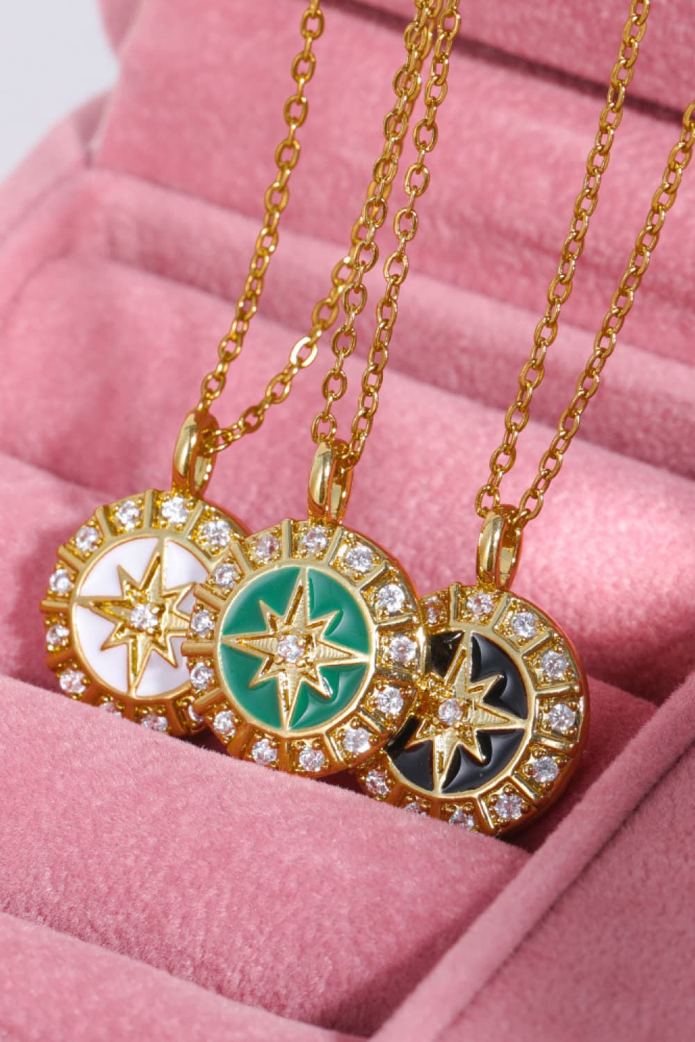 Decor North Star Pendant Necklace 14K gold-plated